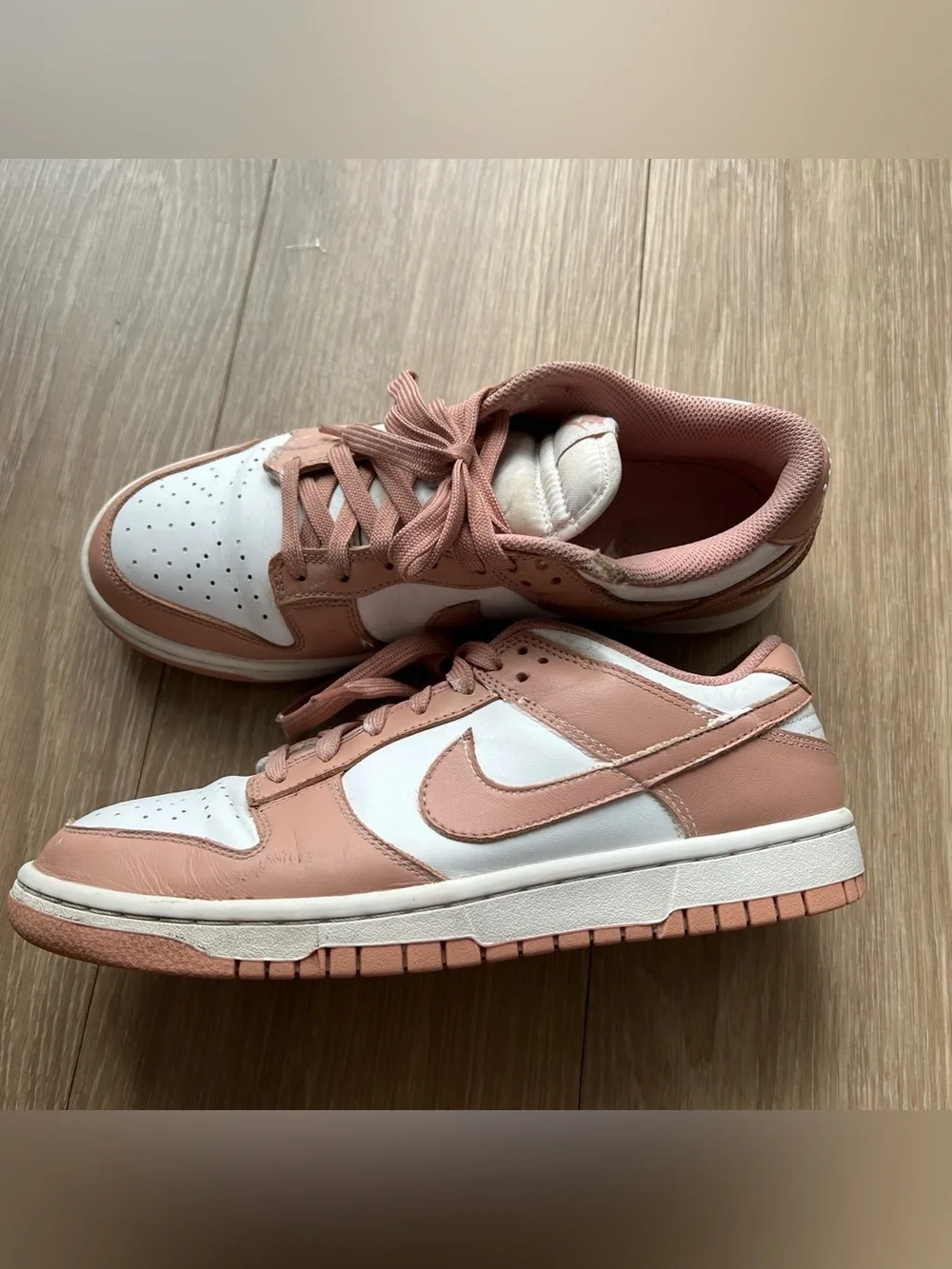 Nike Dunk Low Rose whisper pink trainers #sneakers #lifestyle